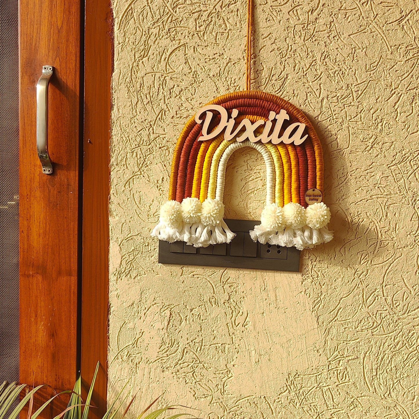 Macrame Nameboard - 7 Layer Rainbow