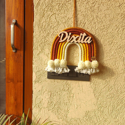 Macrame Nameboard - 7 Layer Rainbow