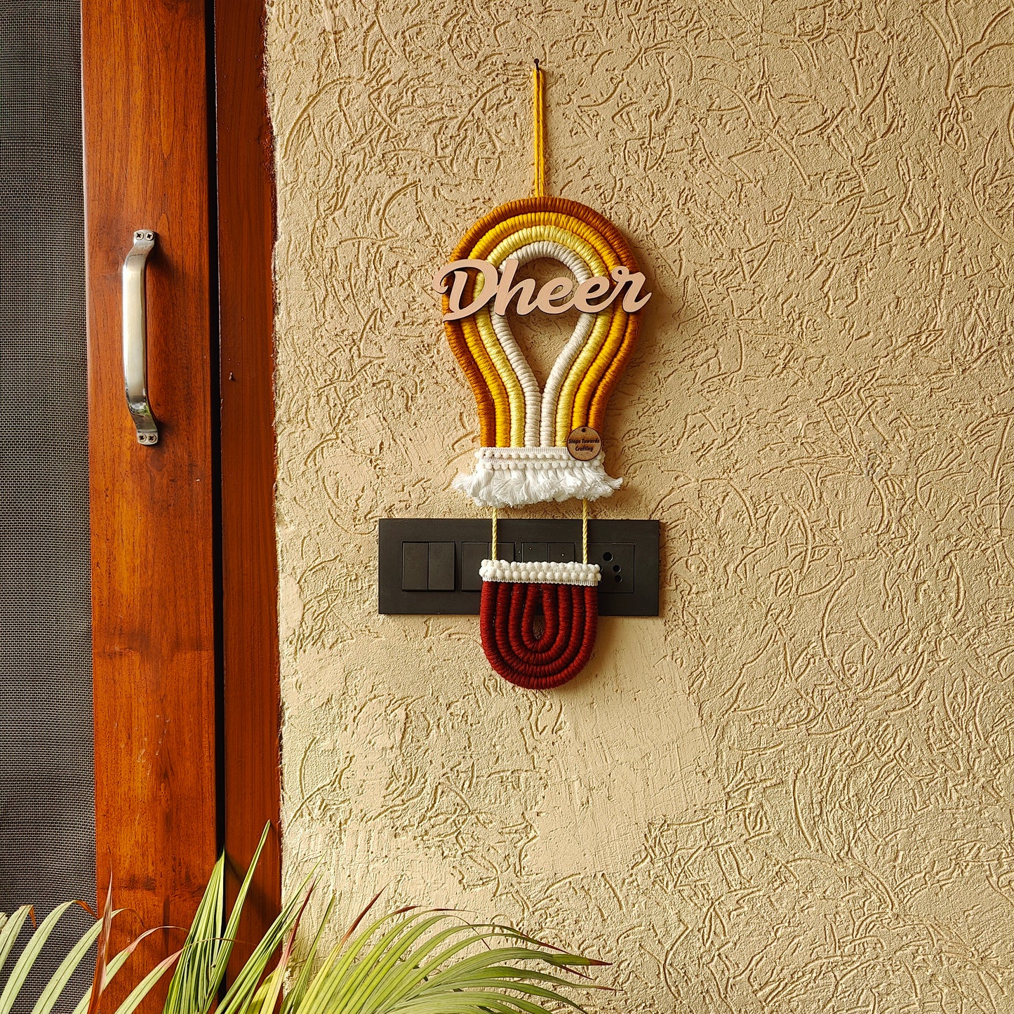 DIY Kit - Macrame Hot air Balloon Rainbow