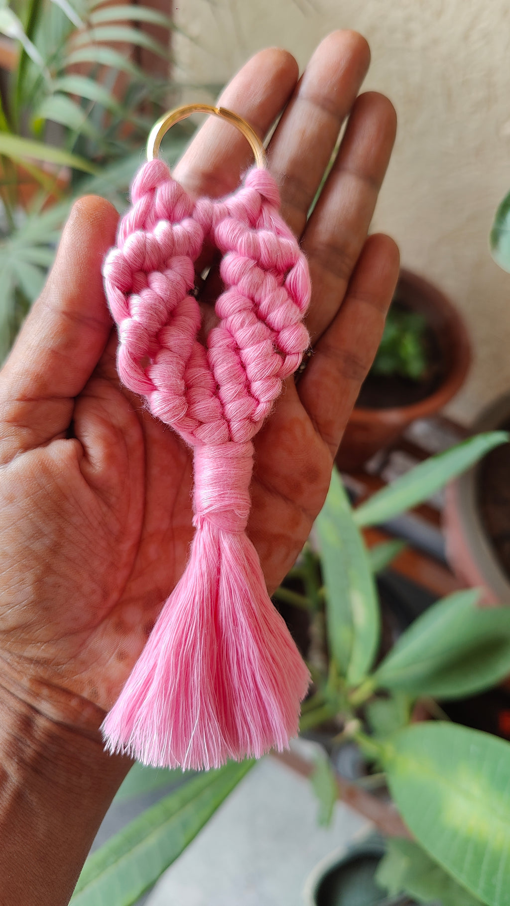 Macrame Keychain - Fishtail Design
