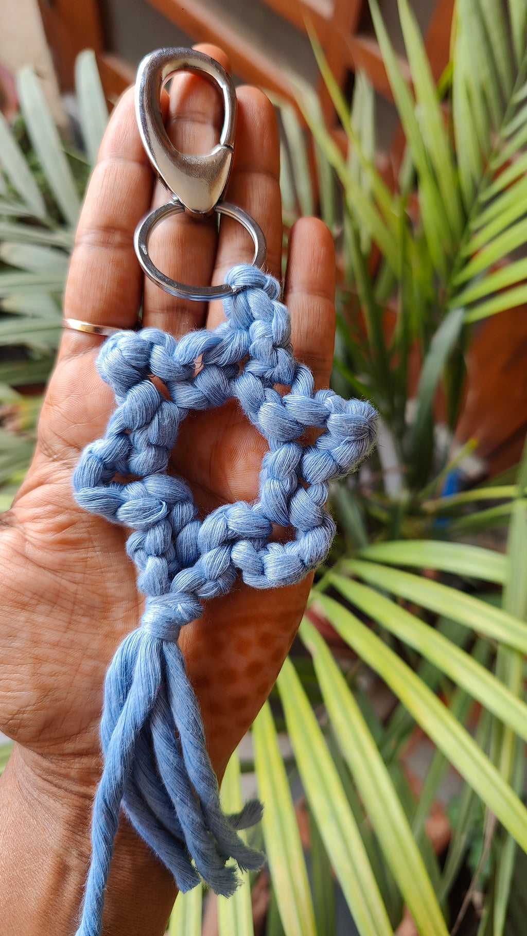 Macrame Star Keychain