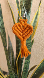 Macrame Heart Keychain Style 2
