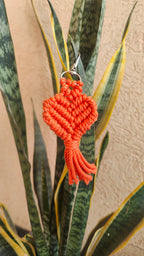 Macrame Heart Keychain Style 2
