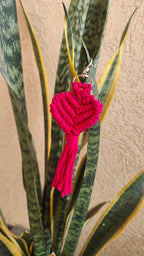 Macrame Heart Keychain Style 2