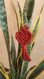 Macrame Heart Keychain Style 2