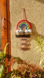 Macrame Nameboard - 7 Layer Rainbow