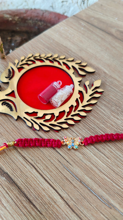 Butterfly Macrame Rakhi