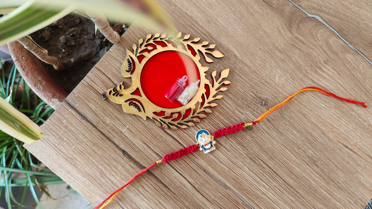 Doremon Macrame Rakhi for Kids