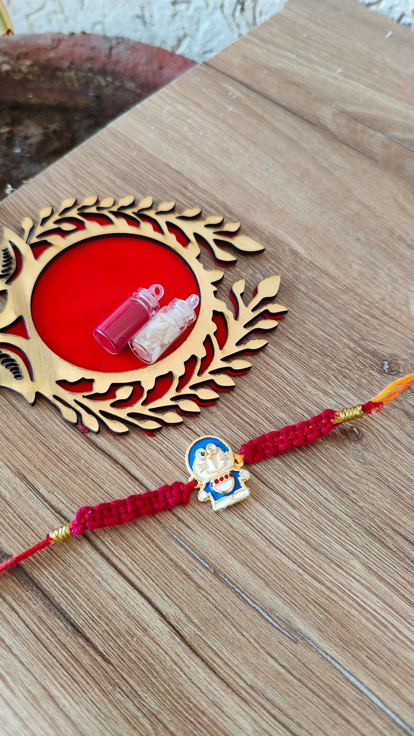 Doremon Macrame Rakhi for Kids