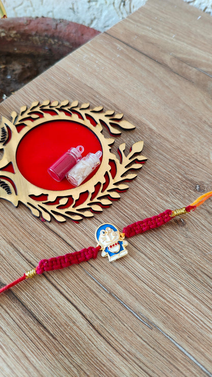 Doremon Macrame Rakhi for Kids