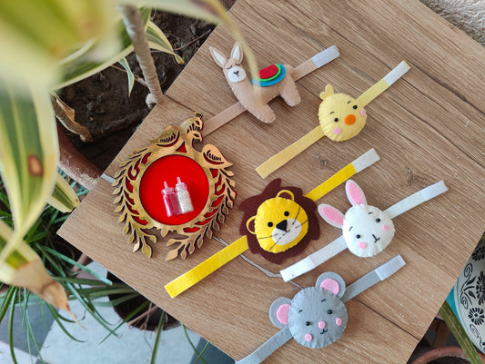 Animal Felt Rakhi for kids