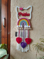 Macrame - Kids Nameplate Kitty Shape
