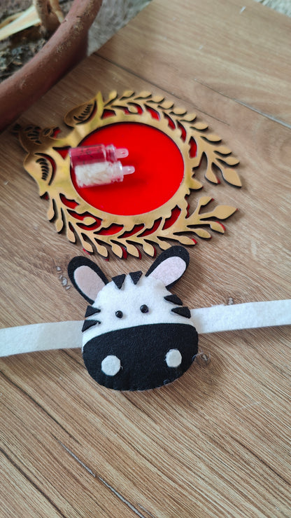 Animal Felt Rakhi for kids