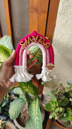 Macrame Nameboard - 3 Layer Mini Rainbow