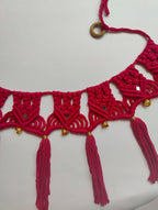 Red Macrame Bandhanwar