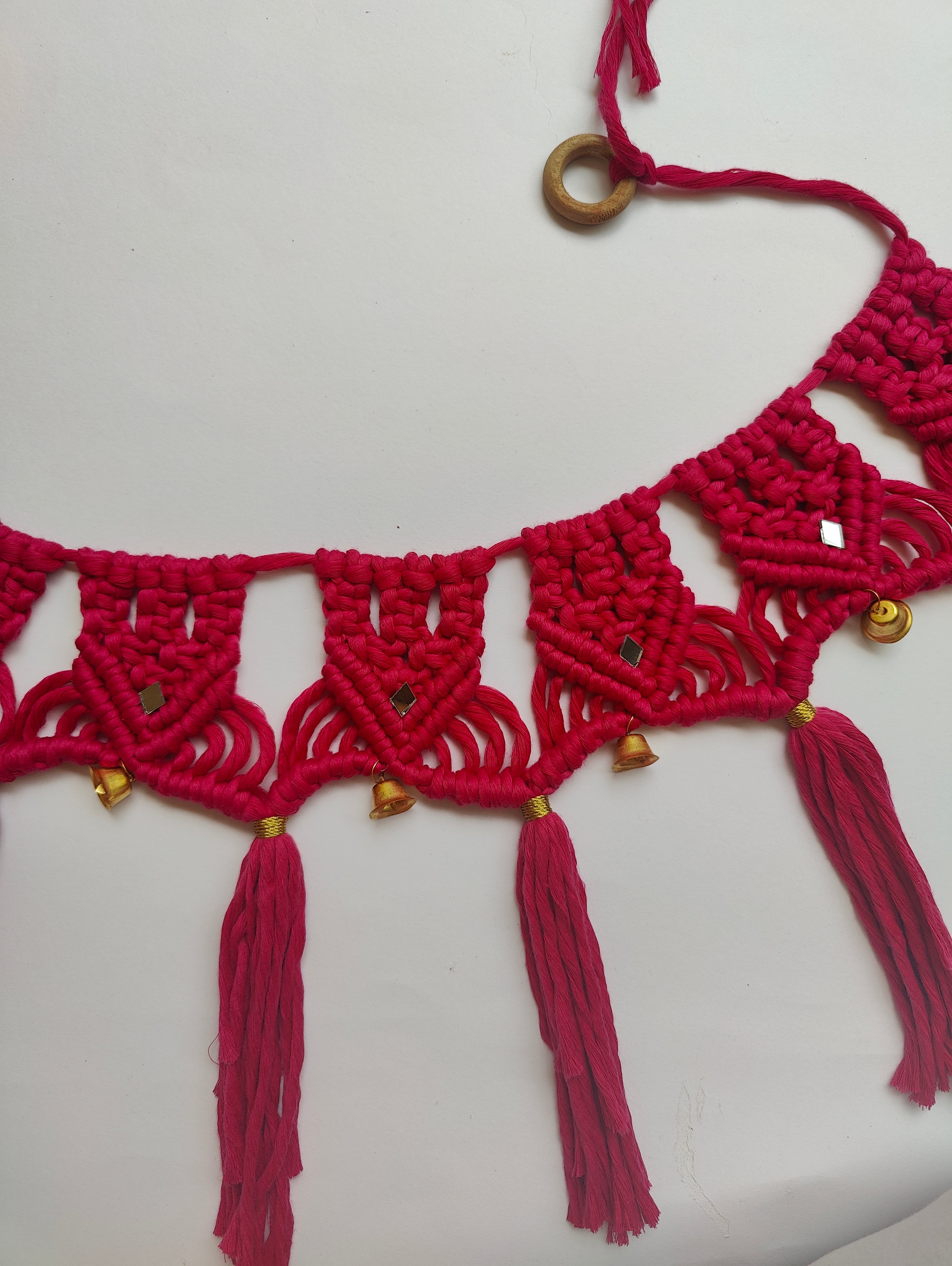 Red Macrame Bandhanwar