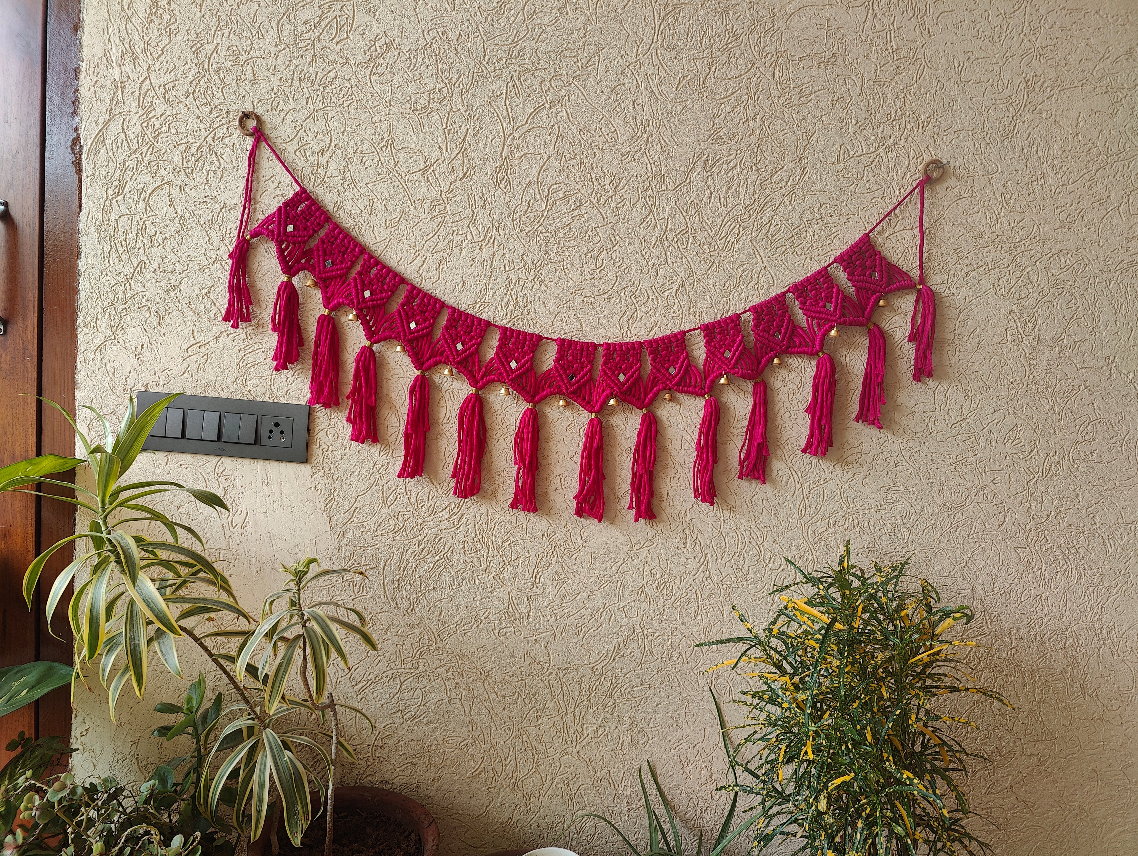 Pink Macrame Bandhanwar
