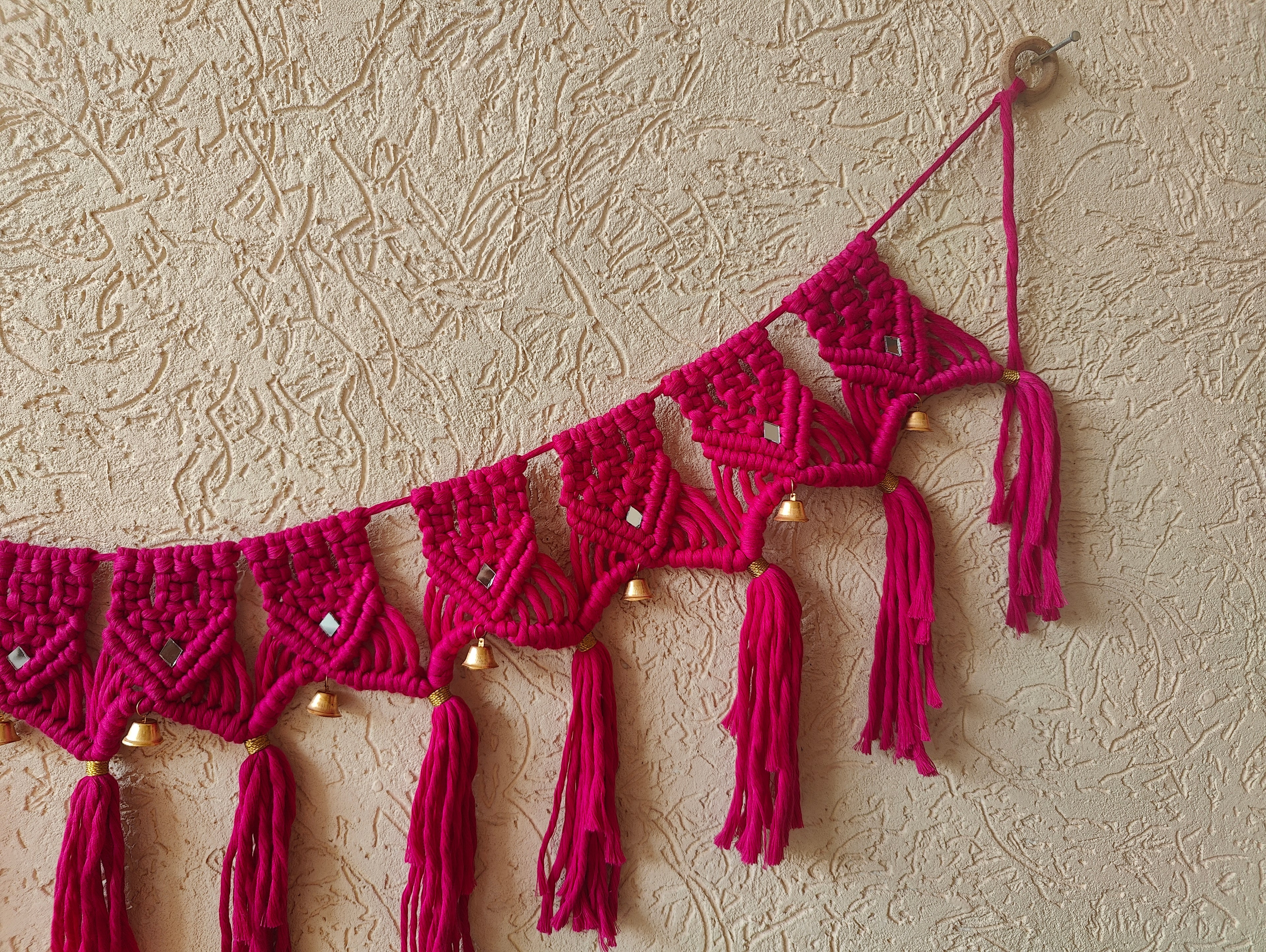 Pink Macrame Bandhanwar