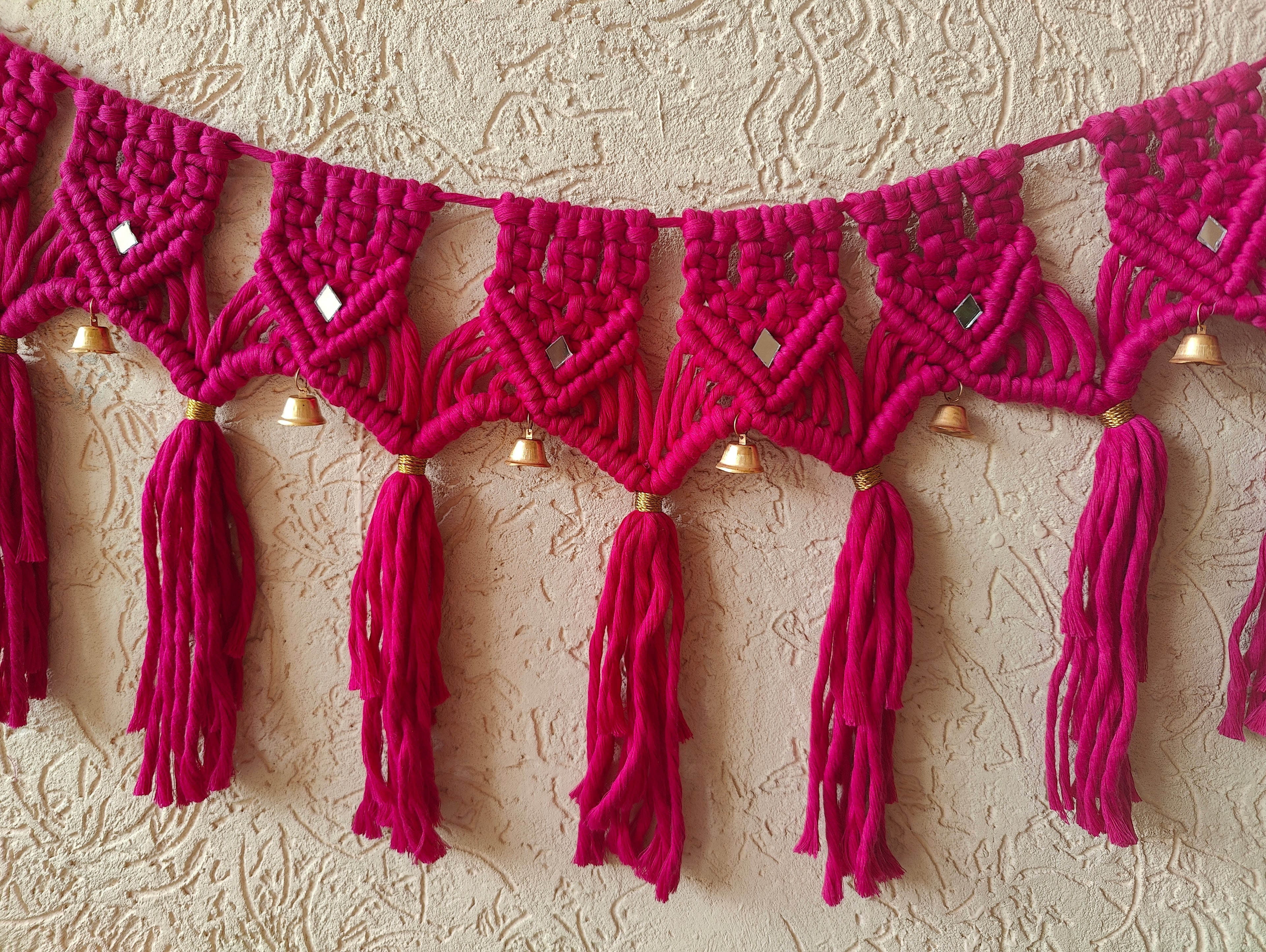 Pink Macrame Bandhanwar