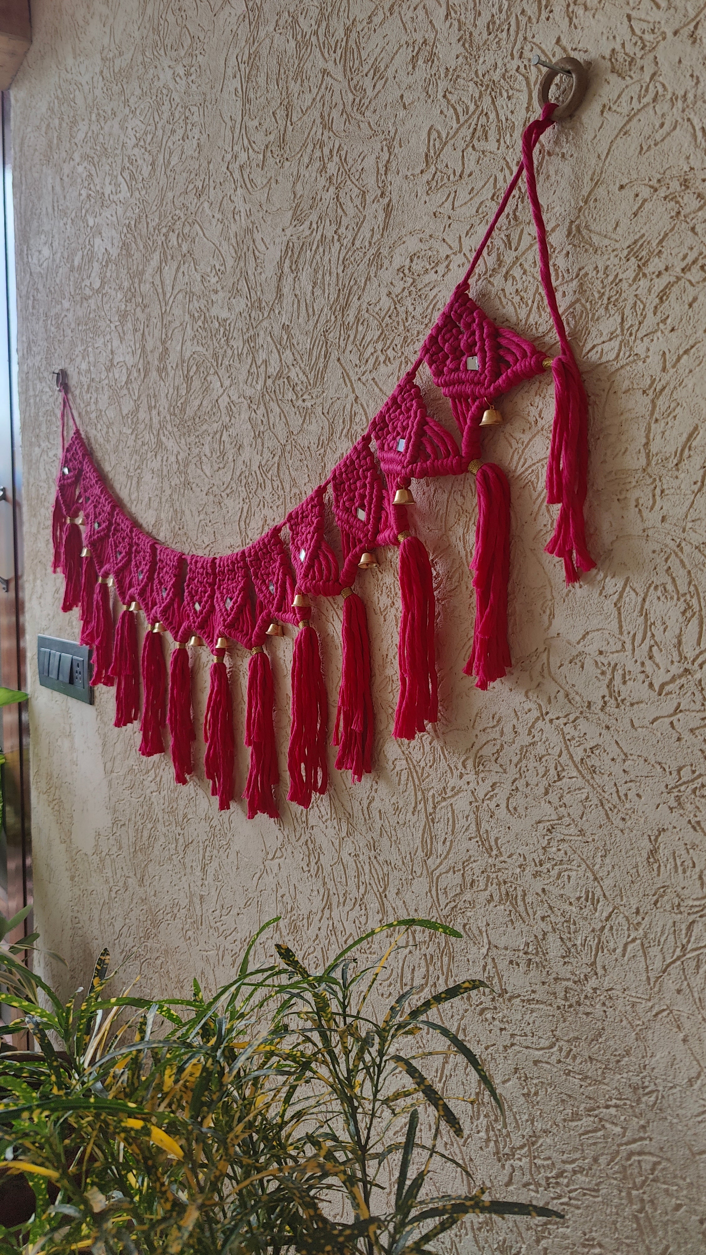 Pink Macrame Bandhanwar