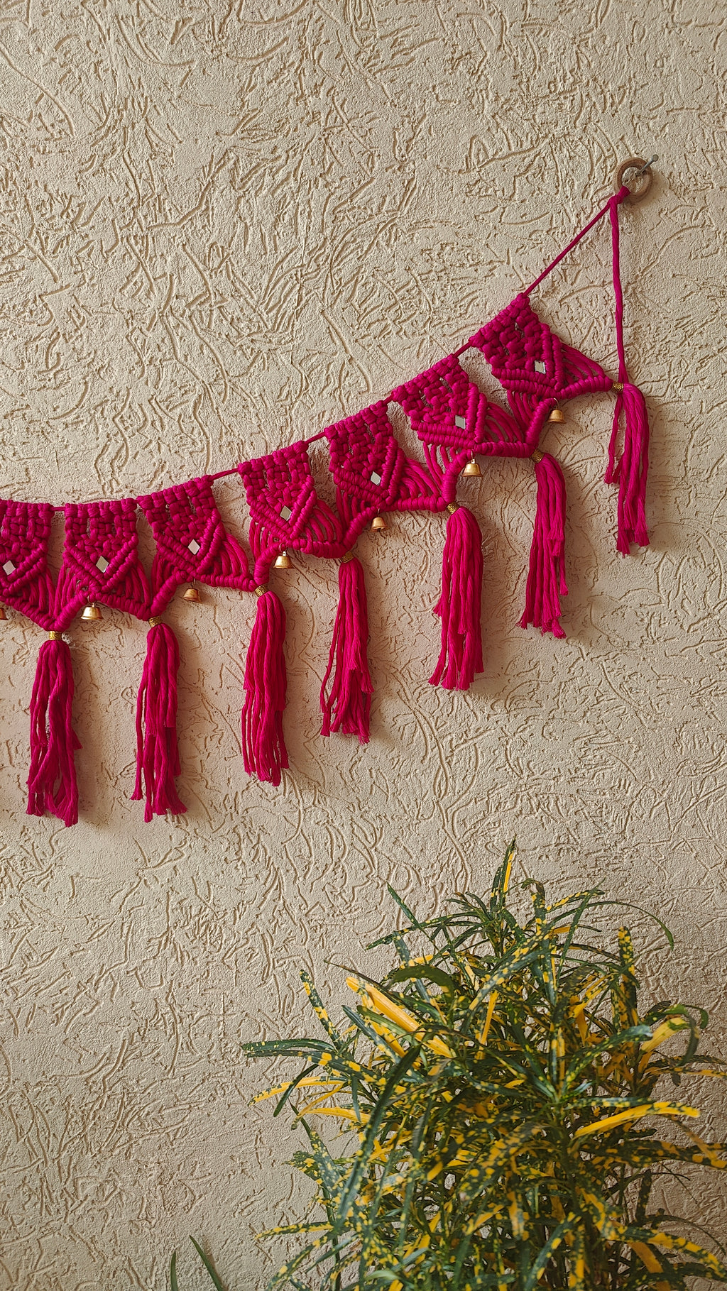 Pink Macrame Bandhanwar