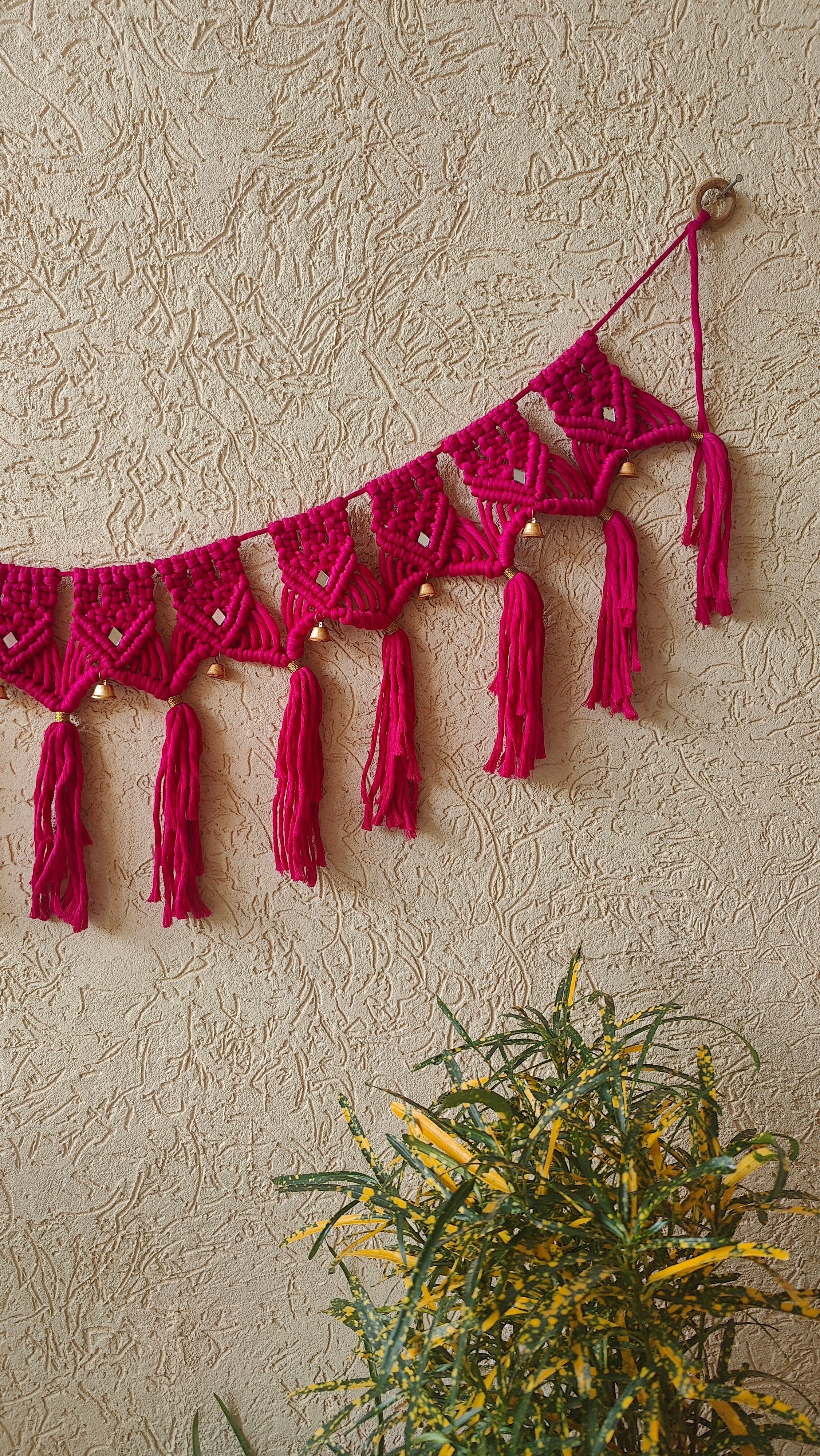 Pink Macrame Bandhanwar