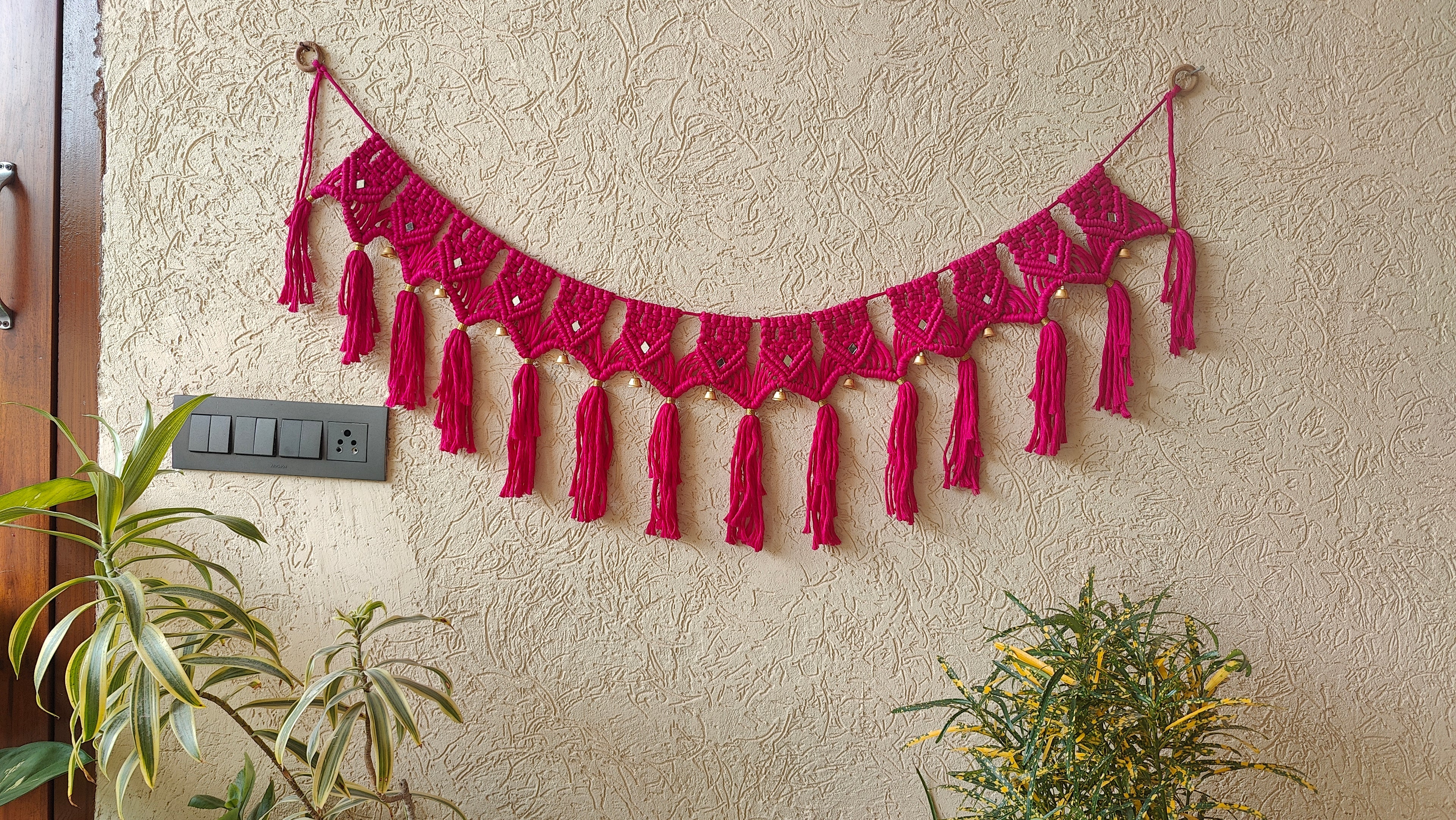 Pink Macrame Bandhanwar