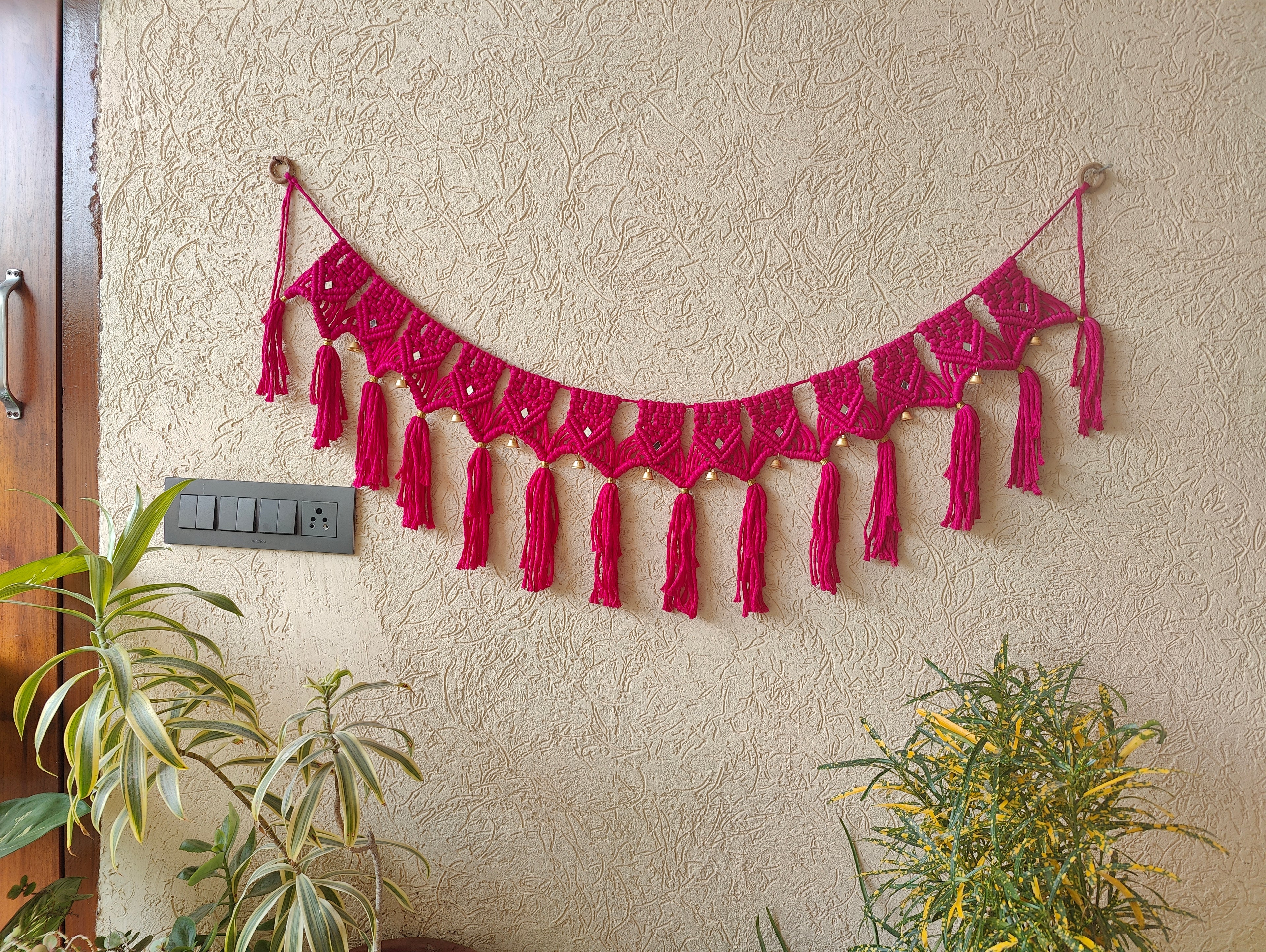 Pink Macrame Bandhanwar