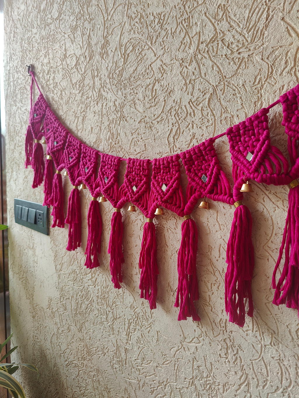 Pink Macrame Bandhanwar