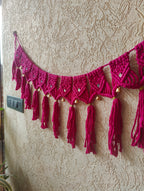 Pink Macrame Bandhanwar
