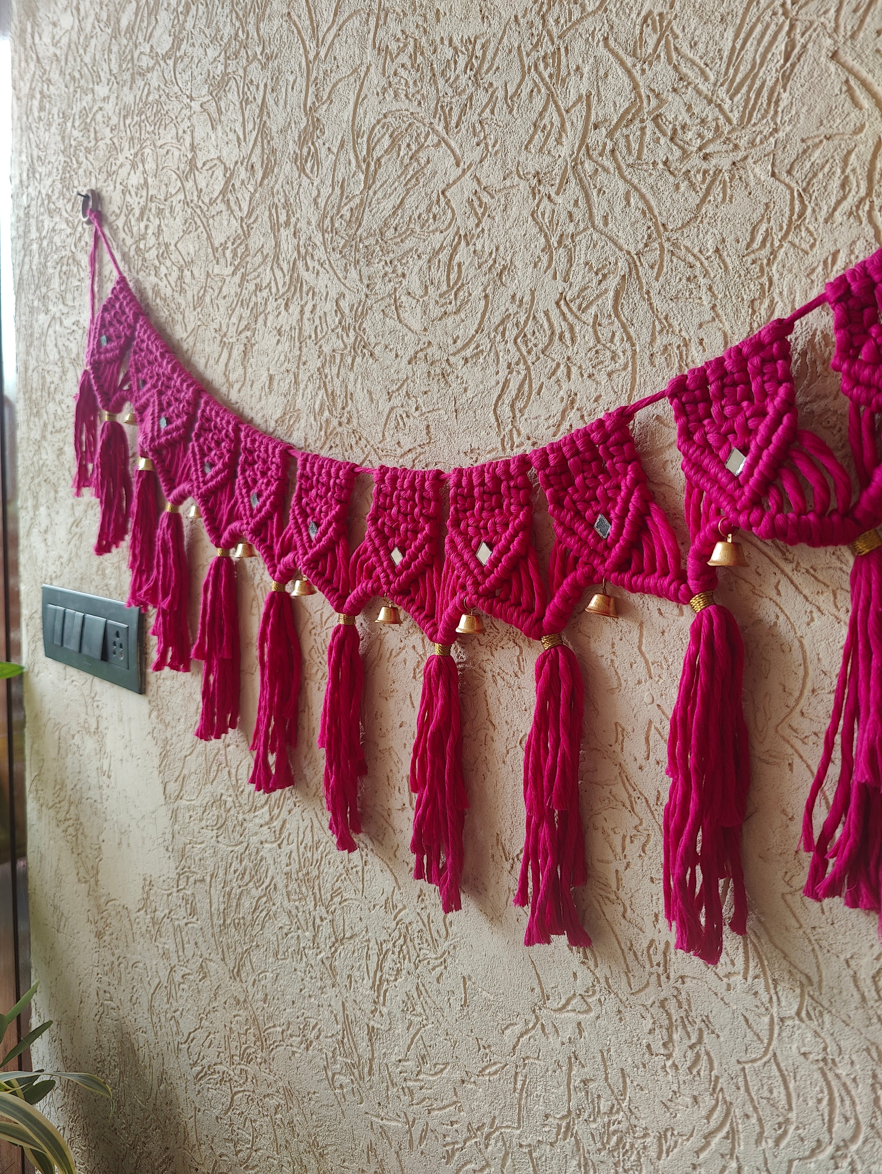 Pink Macrame Bandhanwar