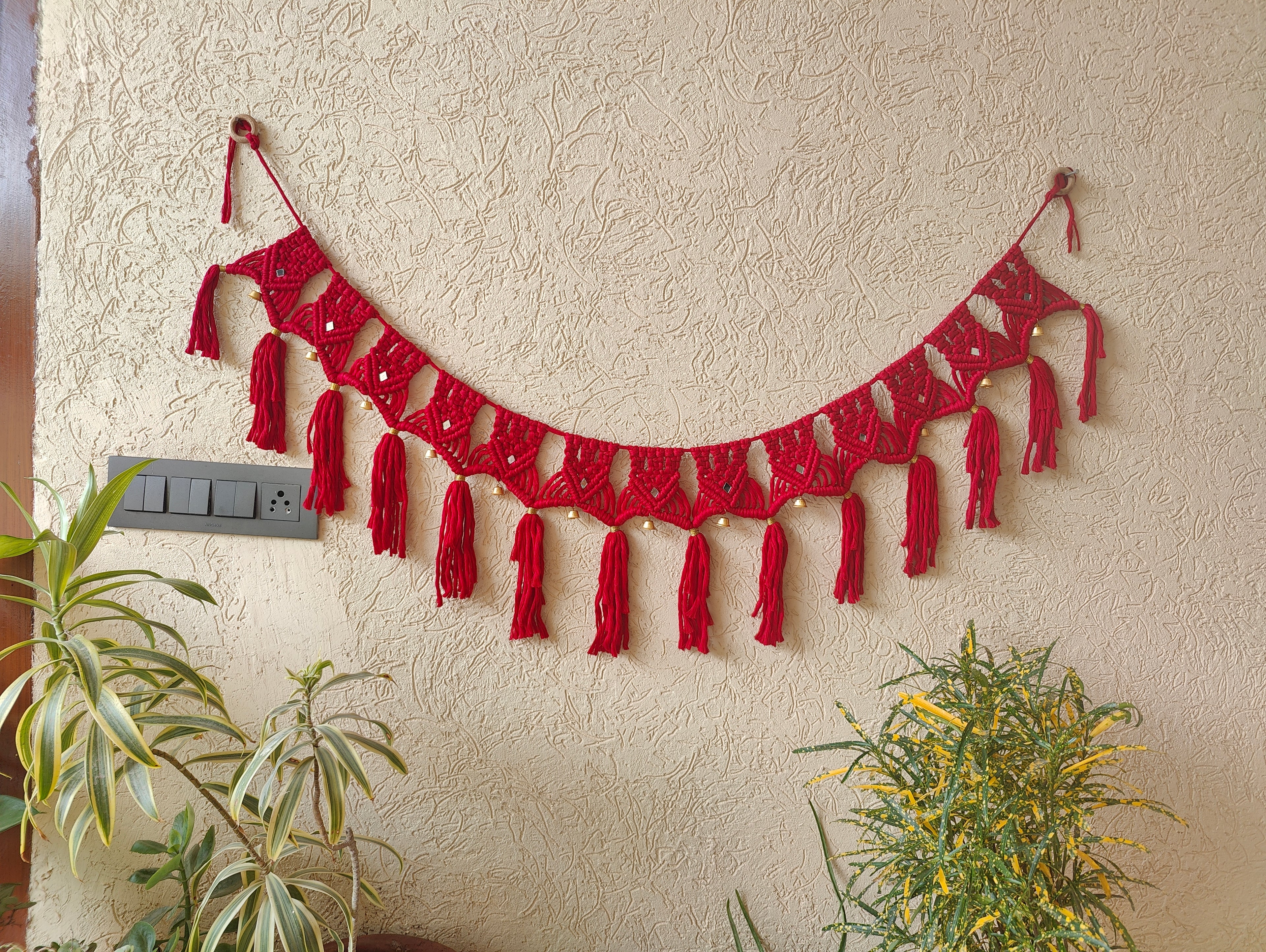 Red Macrame Bandhanwar