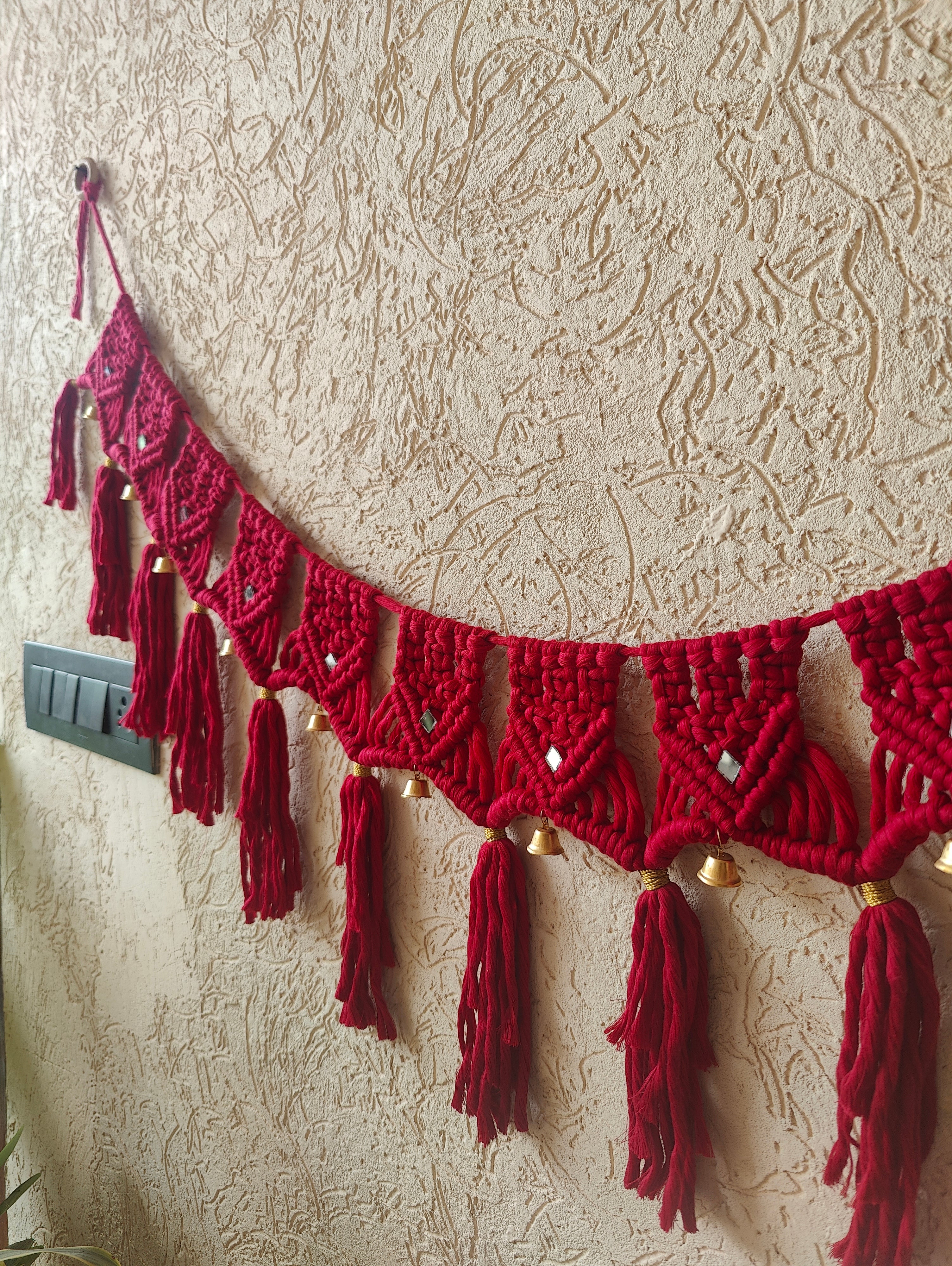 Red Macrame Bandhanwar