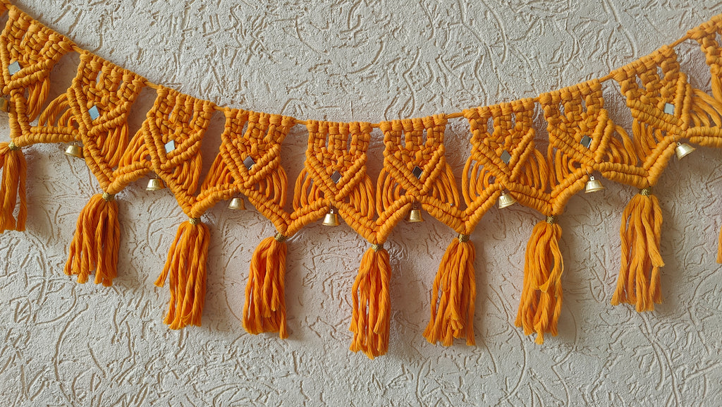 Yellow Macrame Bandhanwar