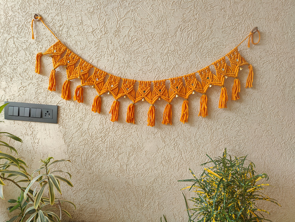 Yellow Macrame Bandhanwar