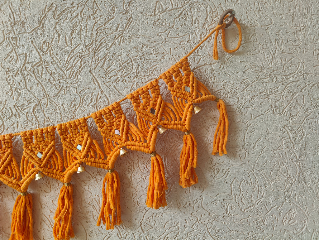 Yellow Macrame Bandhanwar