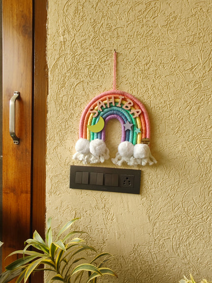 Macrame Nameboard - 7 Layer Rainbow