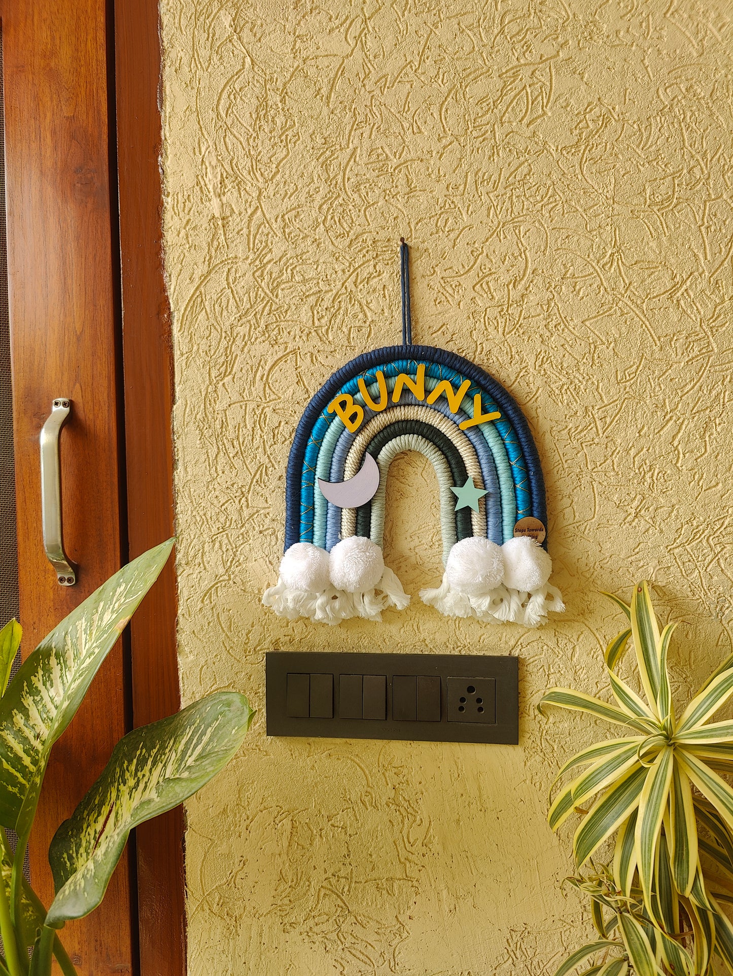 Macrame Nameboard - 7 Layer Rainbow