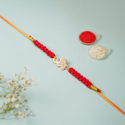 Elephant Macrame Rakhi