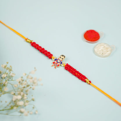 Superman Macrame Rakhi for Kids
