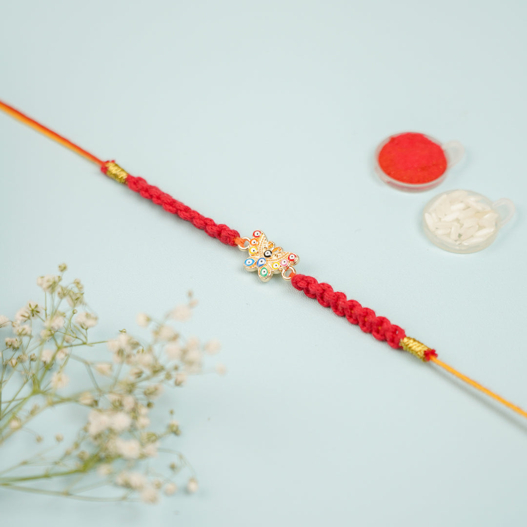 Butterfly Macrame Rakhi