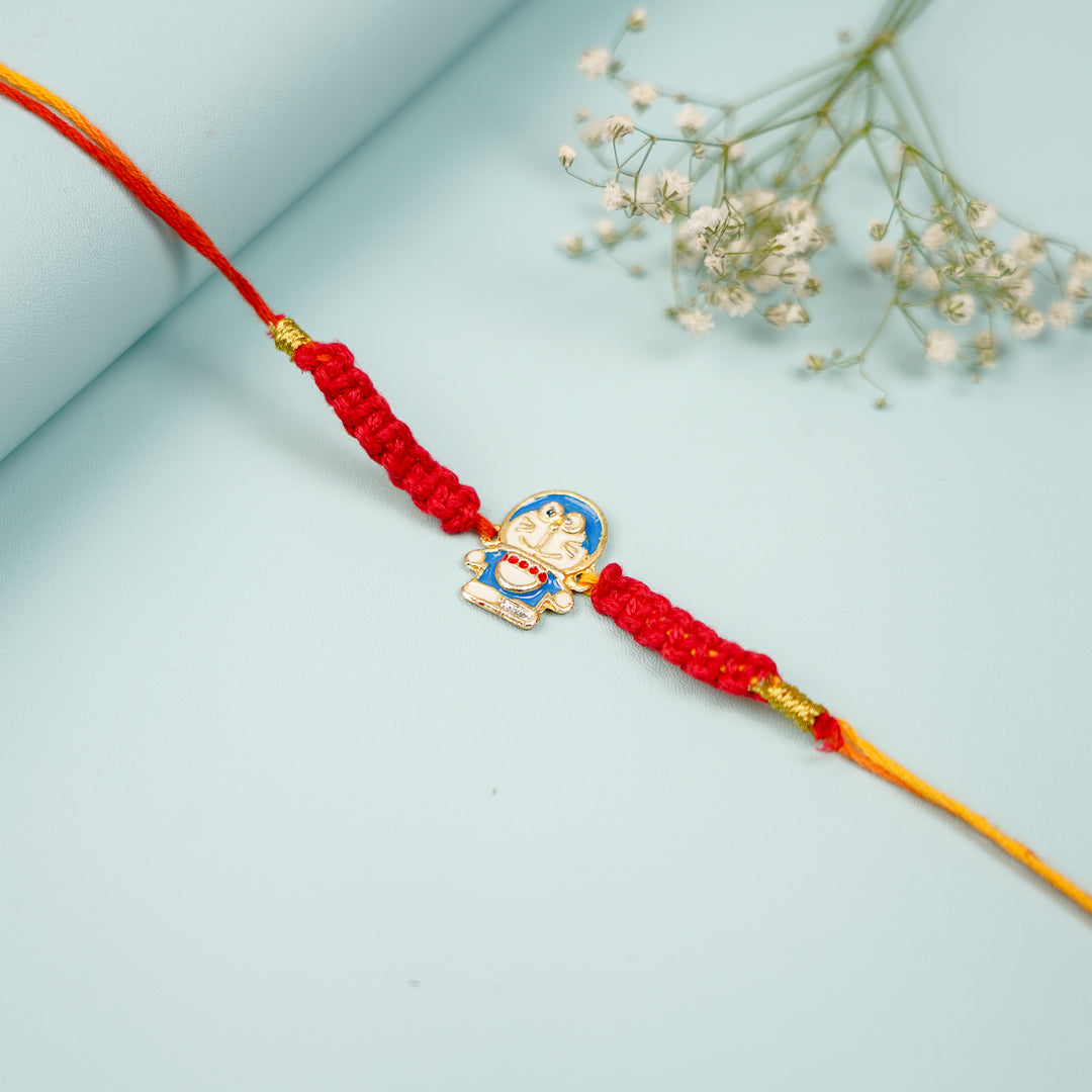 Doremon Macrame Rakhi for Kids