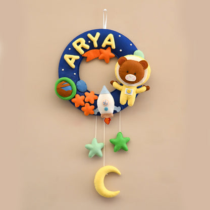 Felt - Star Voyage Theme nameplate for Kids