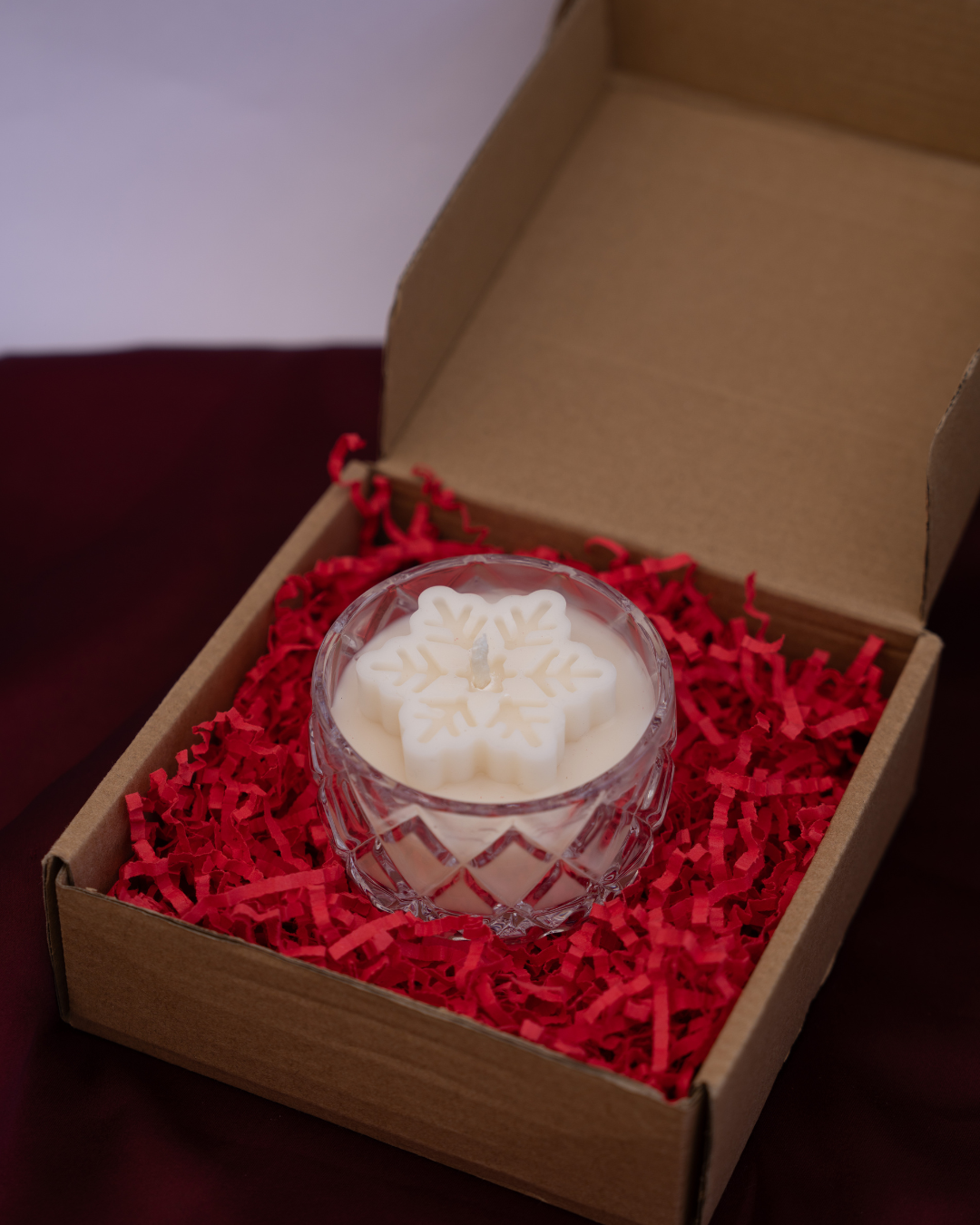 Snowflake Jar Candle