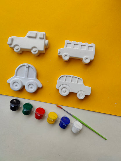 DIY Concrete - Vehicles 1 Coloring Kit