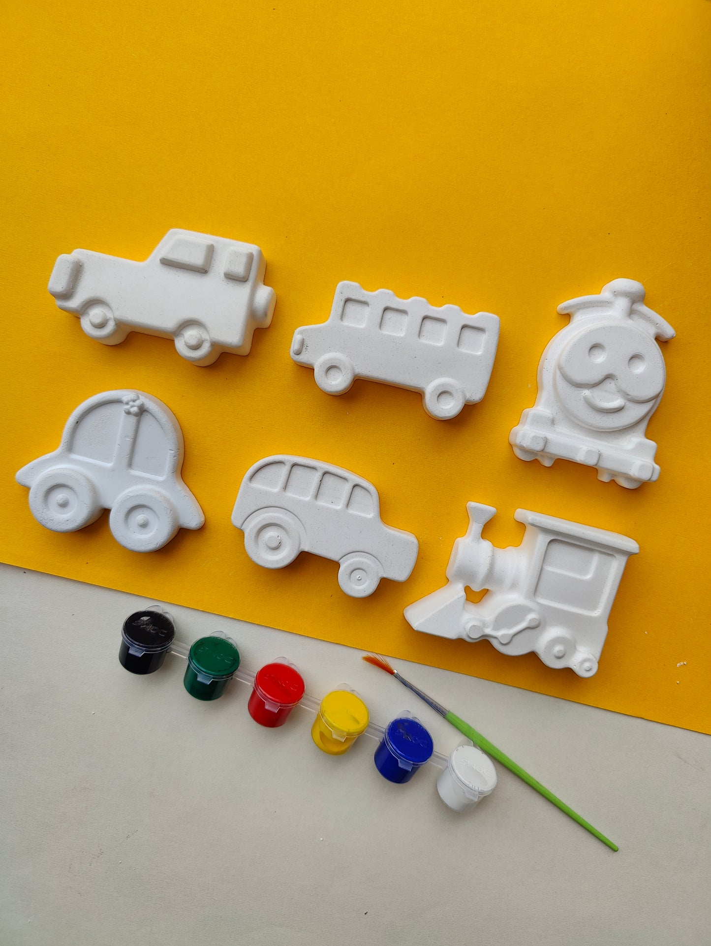 DIY Concrete - Vehicles 1 Coloring Kit