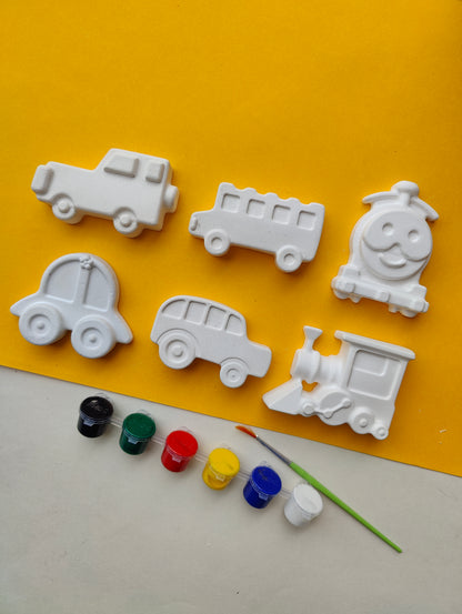 DIY Concrete - Vehicles 1 Coloring Kit