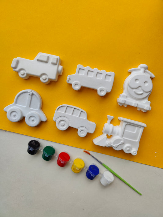DIY Concrete - Vehicles 1 Coloring Kit