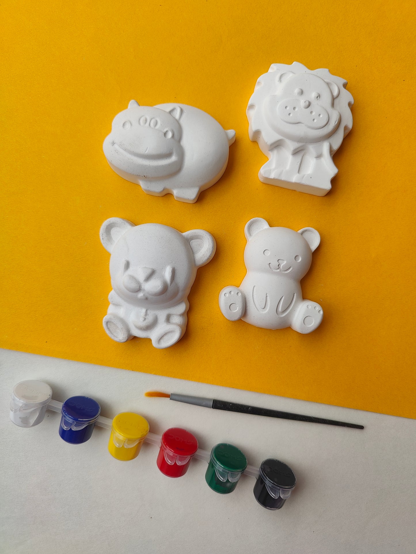 DIY Concrete - Wild Animals Coloring Kit