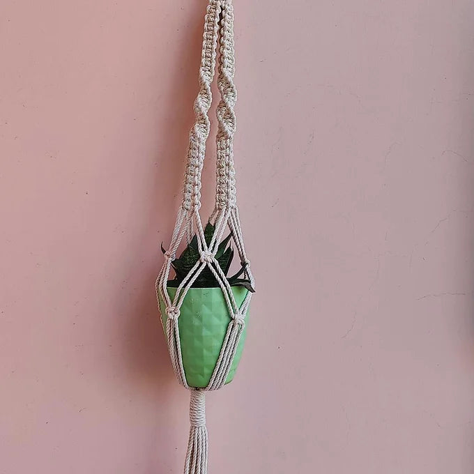 Macrame Hanging Planter - Design 2
